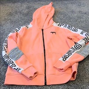 PINK zip up hoodie